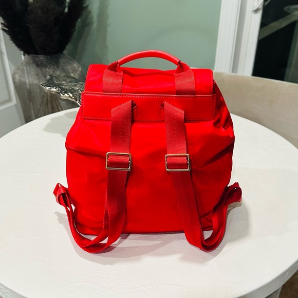 NEW!  Red Tory Burch Nylon Flap backpack main image 6